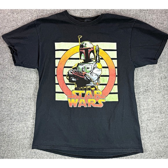 MAD Engine Other - Mad Engine Star Wars Boba Fett Graphic Print Black Crewneck T-Shirt men's L